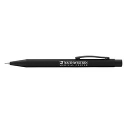 soft touch zwarte kalen pen met