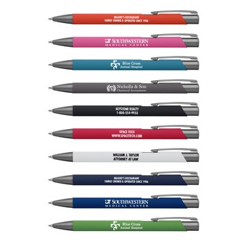 Caneta Paragon Soft Touch com acabamento em Gunmetal - Família