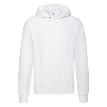 Fruit Of The Loom Classic Hooded White Sweatshirt