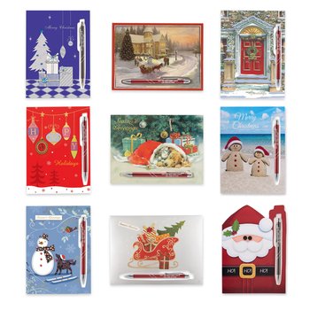 Cartoline Di Natale Promozionali Con Penna National Pen